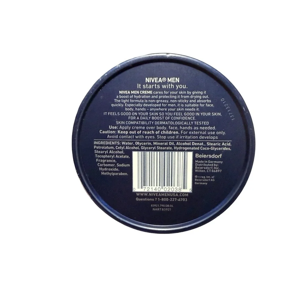 NIVEA MEN Creme – Multipurpose Face, Hand & Body Lotion, 5.3 oz Tin